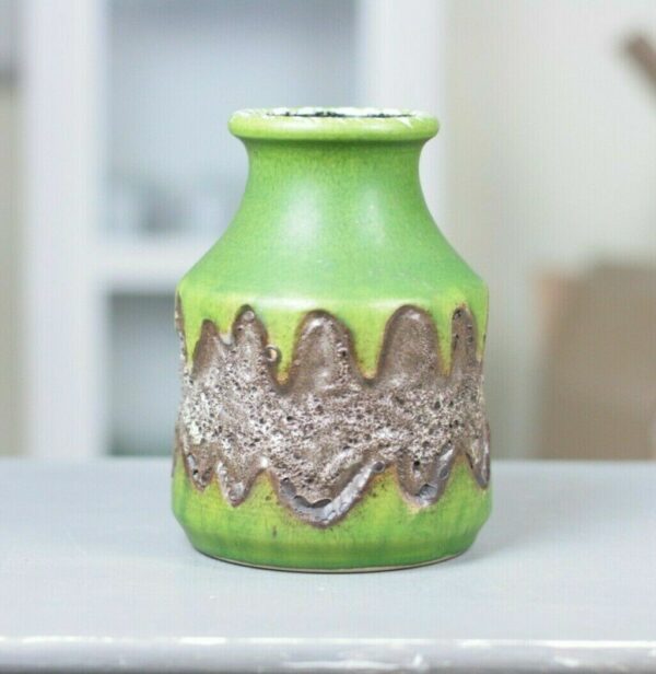 Dümler & Breiden Keramik Fat Lava Vase Henkelvase jug 70er 70s pottery 685/18