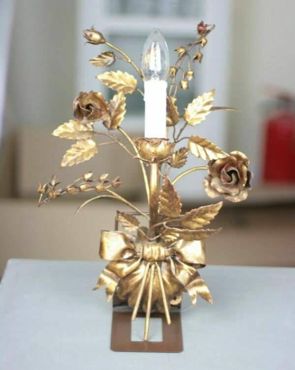 Florentiner Kronleuchter Wandlampe Wandleuchte vergoldet gold Lampe Kögl Ära