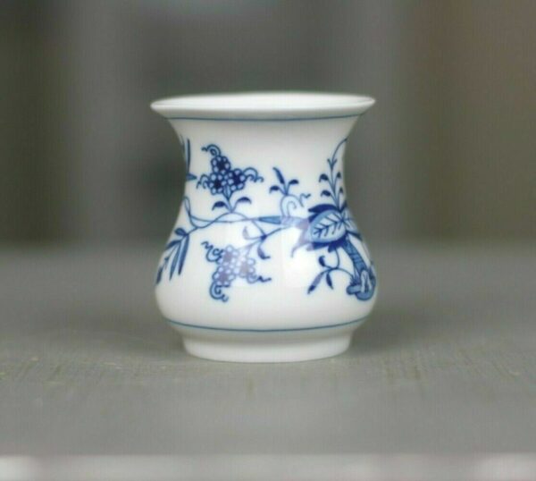 Meissen Porzellan Zwiebelmuster kleine Vase 1. Wahl Handmalerei
