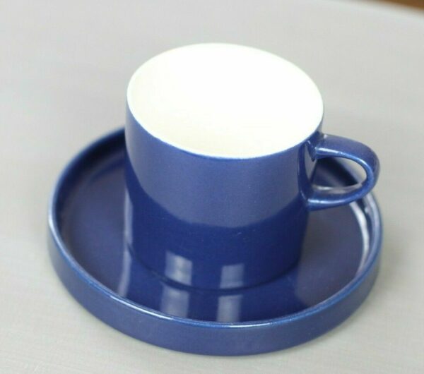 Melitta Stockholm Kaffeetasse / Tasse & Untertasse blau Kaffeeservice Porzellan