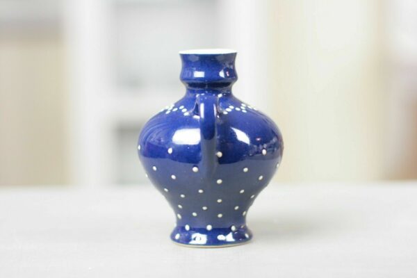 Vase Blumenvase Schenkkrug Krug Bürgel Keramik Alt Bürgeler blau-weiß blau