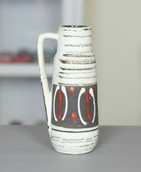 Vase Scheurich matt 60s 70s Mid Century Keramik 275-28 Fat Lava