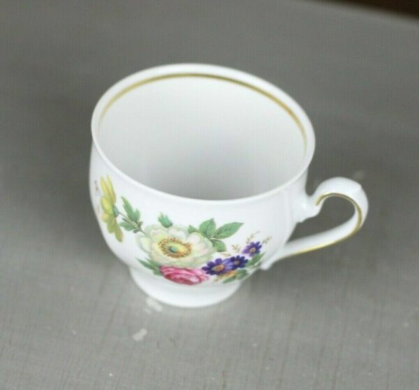 Mitterteich Bavaria Tasse Kaffeetasse Blumen Blumendekor Porzellan Kaffeeservice
