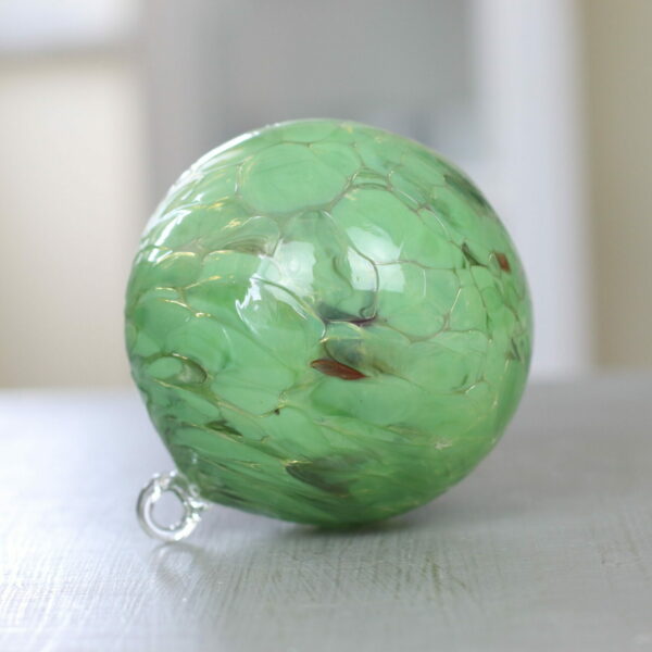 Dekokugel Glaskugel Kugel Glas mundgeblasen handbemalt grün