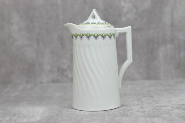 Kanne Kaffeekanne Teekanne Porzellan Tee antik sehr alt Blumen Jugendstil Art Deco