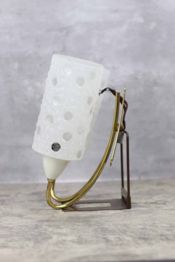 wandlampe metall 50er 60er vintage nierentisch aera art deco polka dots 19